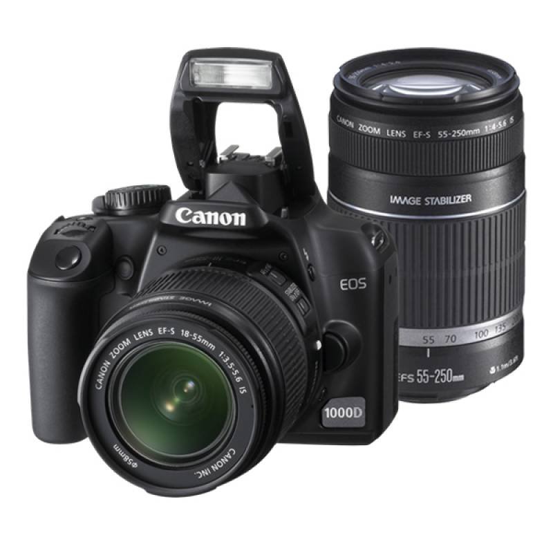  Canon  EOS  1100D  with Double Lens Kit EF S 18 55mm IS EF 